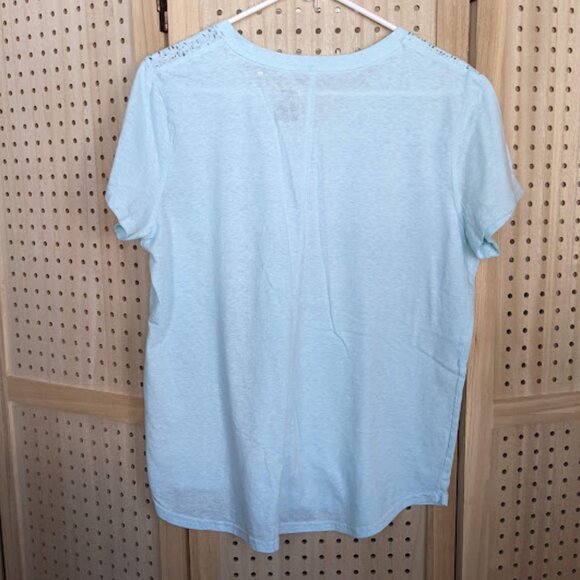 Tek Gear Aqua, Cotton Poly, v-neck t-shirt, size XL - Picture 3 of 9